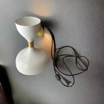 Бело-золотые настенные бра Diabolo Mid Century Modern | Настенные светильники Double Sputnik | Лампа для туалетного столика в итальянском стиле | Освещение в стиле ретро 1950-х годов