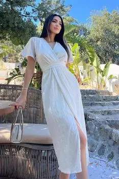 Белое длинное платье GILLA S QUEEN - новый сезон