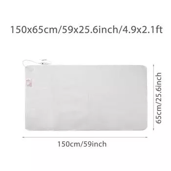 Белое одеяло с электрическим подогревом 150x65 см/150x115 см, 220 В, быстрый нагрев, регулируемое одеяло с электрическим подогревом, температура 150*65cm