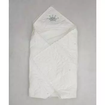 Белое пеленальное одеяло King Queen Baby 85x85 см