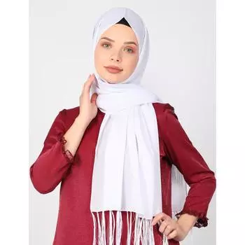 Белое Серебристое Вечернее Платье Miray Шаль