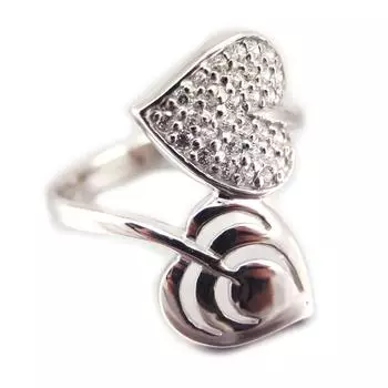 Белое серебряное кольцо Богиня