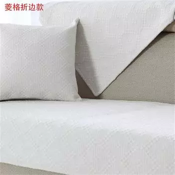 Белое тканевое полотенце для спинки стула Нескользящее льняное Apricot White 60 * 60cm