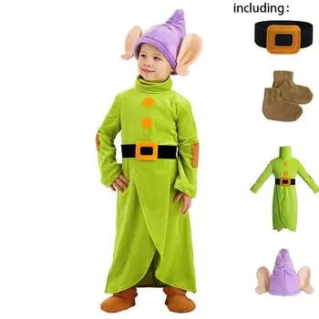 Белоснежка Дети Эльф Большие Уши Рождественская Вечеринка Косплей Костюм Вечеринка Одежда Style A,XL