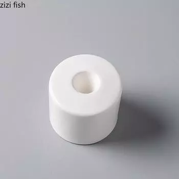 Белоснежная керамическая десертная тарелка, креативный держатель для сладких рожков, цилиндрическая тарелка для закусок и суши, ресторанная посуда для молекулярной кухни