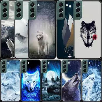 Белоснежный голубоглазый волк телефон для Samsung Galaxy S20 FE S21 Plus S22 S23 S24 Ultra чехол S10 S10E S9 S8 S7 Edge чехол силиконовый Samsung S22