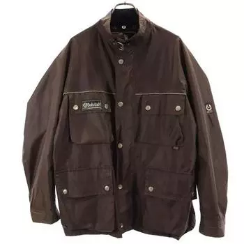 BELSTAFF Long sleeve Nylon jacket XL Brown trial Men s Used