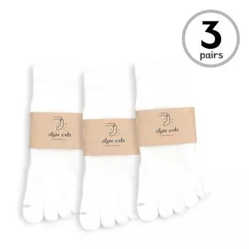 (Белые, 3 пары) Женские носки из мягкого тонкого хлопка пастельных тонов WT 23cm - 26cm