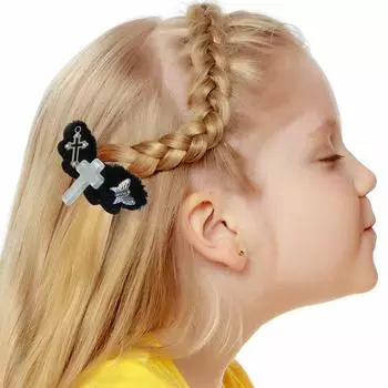 Белые боковые заколки в стиле 2000-х годов, пушистая мини-заколка для волос, изысканная субкультура Fairy, крылья, субкультура Balletcore D-1P