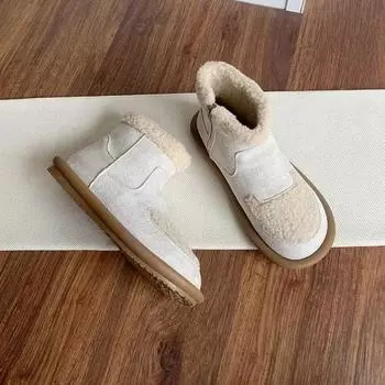 Белые ботильоны, зимняя обувь, роскошные дизайнерские ботинки для женщин, Австралия, низкие 2024, модные женские зимние ботинки для женщин, новинка 2024 года 35 чёрный