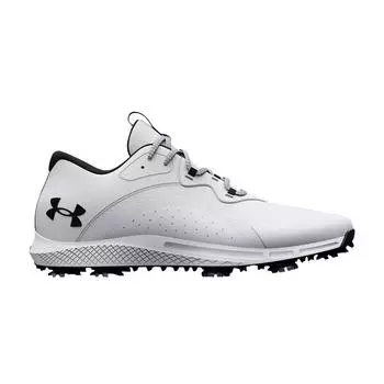 Белые черные мужские кроссовки Under Armour Charged Draw 2 Golf Wide 3026401-100 44