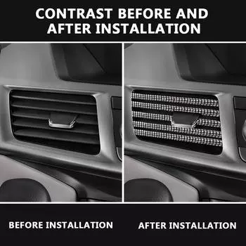 Белые/черные наклейки для автомобиля своими руками 10 шт. декоративная полоса для кондиционера чёрный