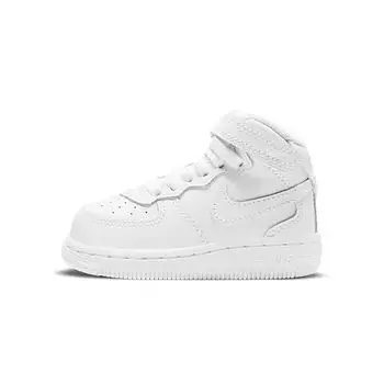 Белые детские кроссовки Nike Air Force 1 Mid TD 314197-113