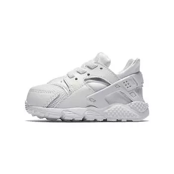 Белые детские кроссовки Nike Air Huarache Run TD 704950-110
