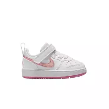 Белые детские кроссовки Nike Court Borough Low Recraft TD Pinksicle, арктический оранжевый DV5458-111 22