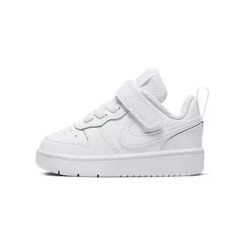 Белые детские кроссовки Nike Court Borough Low 2 TD Triple BQ5453-100 22