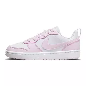 Белые детские кроссовки Nike Court Borough Low Recraft GS Pink Foam DV5456-105 40