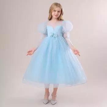 Белые длинные детские платья подружки невесты для девочек, вечернее и свадебное платье с пайетками, одежда для девочек, платье принцессы для детей 4, 10, 12 лет 150 белый