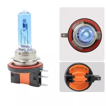 Белые галогенные лампы H15 Галогенные лампы 1 упаковка 2 шт 6000K ток 24A простая установка гнездо типа H15 для автомобиля 12 В CHINA
