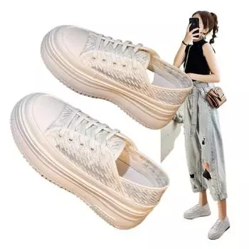 Белые кроссовки на платформе для женщин 2024 года, спортивная обувь из натуральной кожи, женская мода, повседневная обувь Zapatos De Mujer C826 C818 34