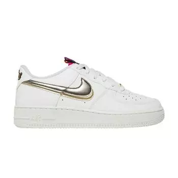 Белые кроссовки Nike Air Force 1 LV8 GS Off Noir Summit Pink-Prime Metallic-Pewter DH9595-001