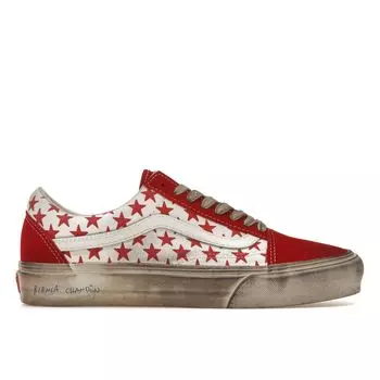 Белые кроссовки унисекс Vans Bianca Chandn x Old Skool VLT LX Stressed Red VN0A4BVFY52 43