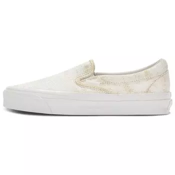 Белые кроссовки унисекс Vans OG Classic Slip-On LX Distress, разноцветные VN0A32QNWTM 36