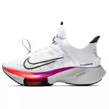 Белые мультиженские кроссовки Nike Air Zoom Tempo NEXT% FlyEase Flash-Crimson Spruce-Aura CZ2853-102