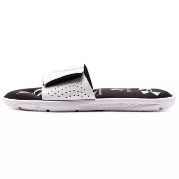 Белые мужские кроссовки Under Armour Ignite 6 Graphic Strap Slide 3024451-101 41