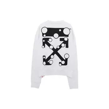 Белые мужские топы Off-White Bubble Arrow Over Crewneck OMBA035F21FLE0020110 XS