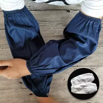 Белые нарукавники Защитные нарукавники Однотонные нарукавники Чехол для работников ресторанов 40*21*2cm