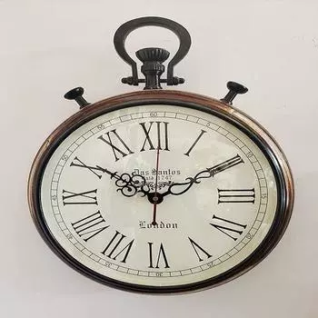 Белые настенные часы ручной работы в античном стиле для дома