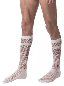 Белые носки в сетку Cala L/XL прозрачный