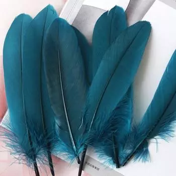 Белые перья, гусиная шерсть, жесткая плавающая сетка мечты, декоративные крылья, украшение стены в виде цветка подсолнуха. Детский сад. Материалы художественного класса ручной работы. 10pcs