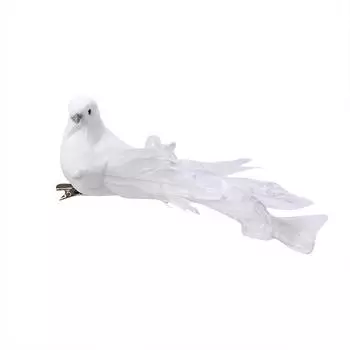 Белые птицы, искусственные пенопластовые перья, голуби, ремесленные птицы, мини-декоративные птицы