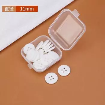 Белые пуговицы для рубашек, высококачественные пуговицы для рубашек, мужская и женская одежда, топы, изысканные круглые маленькие пуговицы с четырьмя ушками в китайском стиле 5 #[white 20 pieces] 11mm