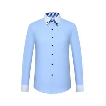 Белые, розовые, синие рубашки с длинными рукавами для мужчин. Модные корейские рубашки с лоскутными рукавами обычного кроя. Костюмы. Деловые профессиональные топы. Спецодежда. 38 белый