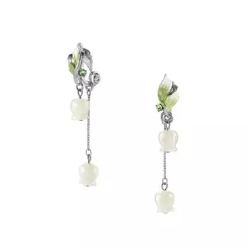 Белые серьги Ландыши из перламутра VBRE5114 MP [Vendome Boutique] белый