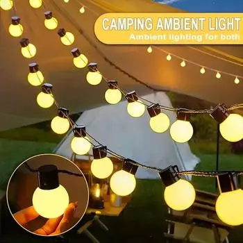 Белые шарообразные гирлянды на солнечных батареях, небьющиеся садовые светильники, праздничные украшения, водонепроницаемые светодиодные светильники 730 5m 20 leds теплый белый