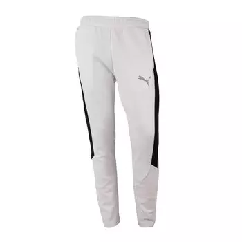 Белые спортивные брюки EVOSTRIPE в черную полоску Мужской PUMA