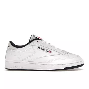Белые темно-синие кроссовки унисекс Reebok Club C 85 AR0457