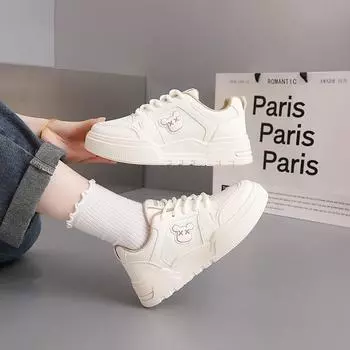 Белые тонкие туфли женские модные осенние новые универсальные повседневные спортивные маленькие белые туфли женские 35