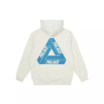 Белые топы унисекс с капюшоном Palace Reacto Tri-Ferg P24CS082 L