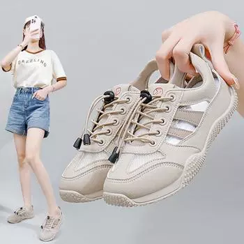 Белые туфли для студентов и женщин, модные летние новые толстые подошвы, дышащие, повседневные туфли для скейтбординга для женщин 35