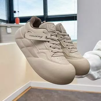 Белые туфли для женщин, новые осенние студенческие универсальные повседневные модные туфли с толстой подошвой, модные кроссовки 35