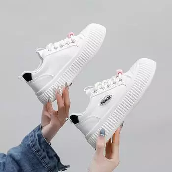 Белые туфли для женщин, новые весенние студенческие универсальные повседневные кроссовки в корейском стиле, модные модные кроссовки на платформе Kt2613 35