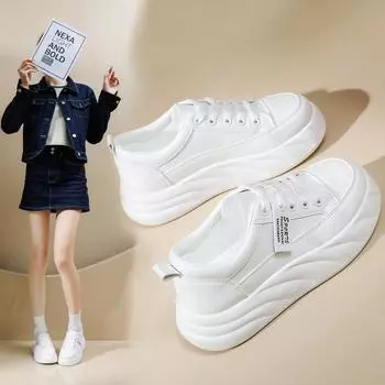Белые туфли для женщин, новые весенние студенческие туфли в корейском стиле, универсальные повседневные модные туфли, модные кроссовки с толстой подошвой Xw810 35