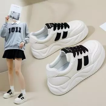 Белые туфли для женщин, новые весенние студенческие туфли в корейском стиле, универсальные повседневные модные туфли, модные кроссовки с толстой подошвой Xw308 35