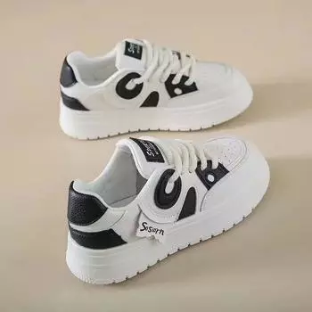 Белые туфли для женщин, осенние, новые, с высоким профилем, женские туфли D Lites с круглым носком, цветные, кожаные, с приподнятым дном 35