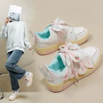 Белые туфли для женщин Весна Новые студенческие Ins Модные универсальные туфли на платформе Повседневная обувь для женщин 35 белый